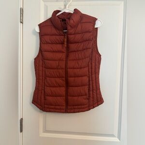 Women's Quilted Vest - Rust